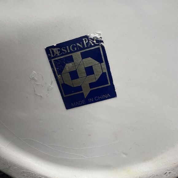 VTG Designpac Easter Basket Ceramic Rabbits Carrots 7”x‎ 6” Holiday Decorative - Picture 9 of 13